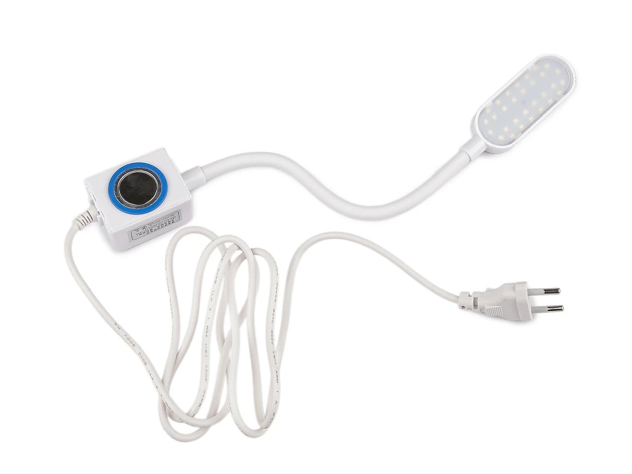 Kuva LED-magneettivalosta ompelukoneeseen – saatavilla Šarlotes audumi