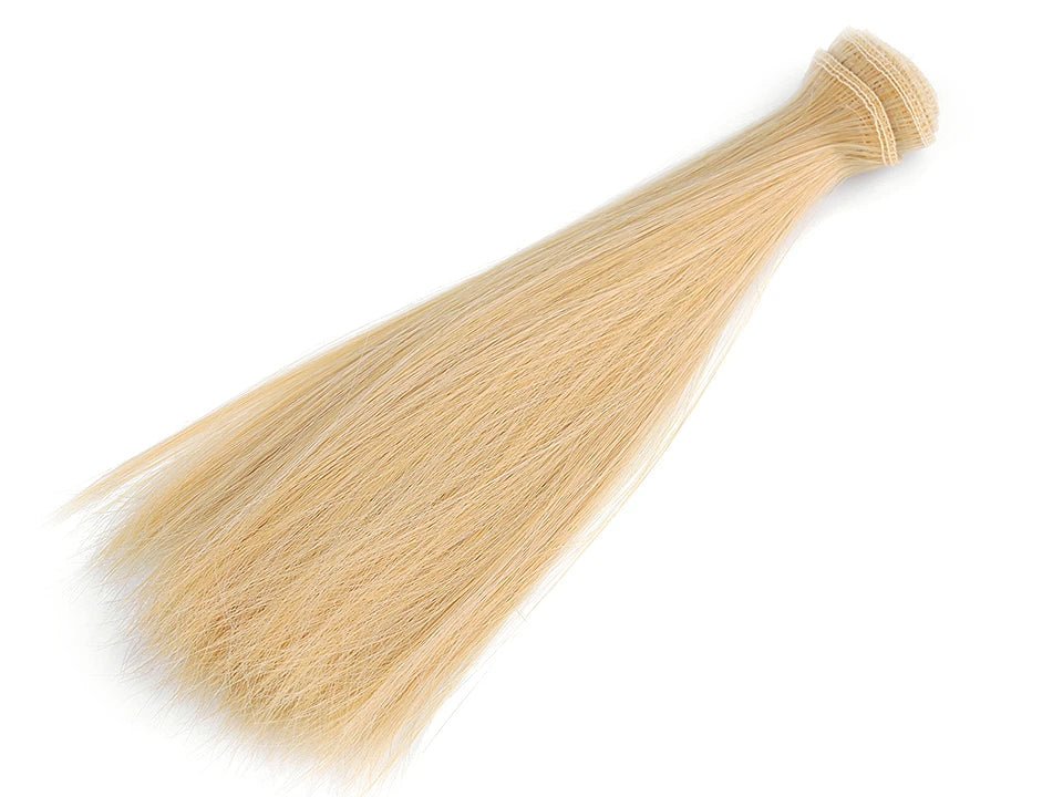 Le cheveux de poupée 20 cm - blond naturel