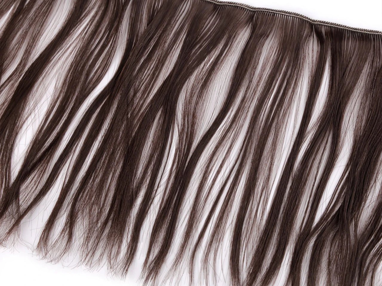 Cheveux de poupée noirs 20 cm