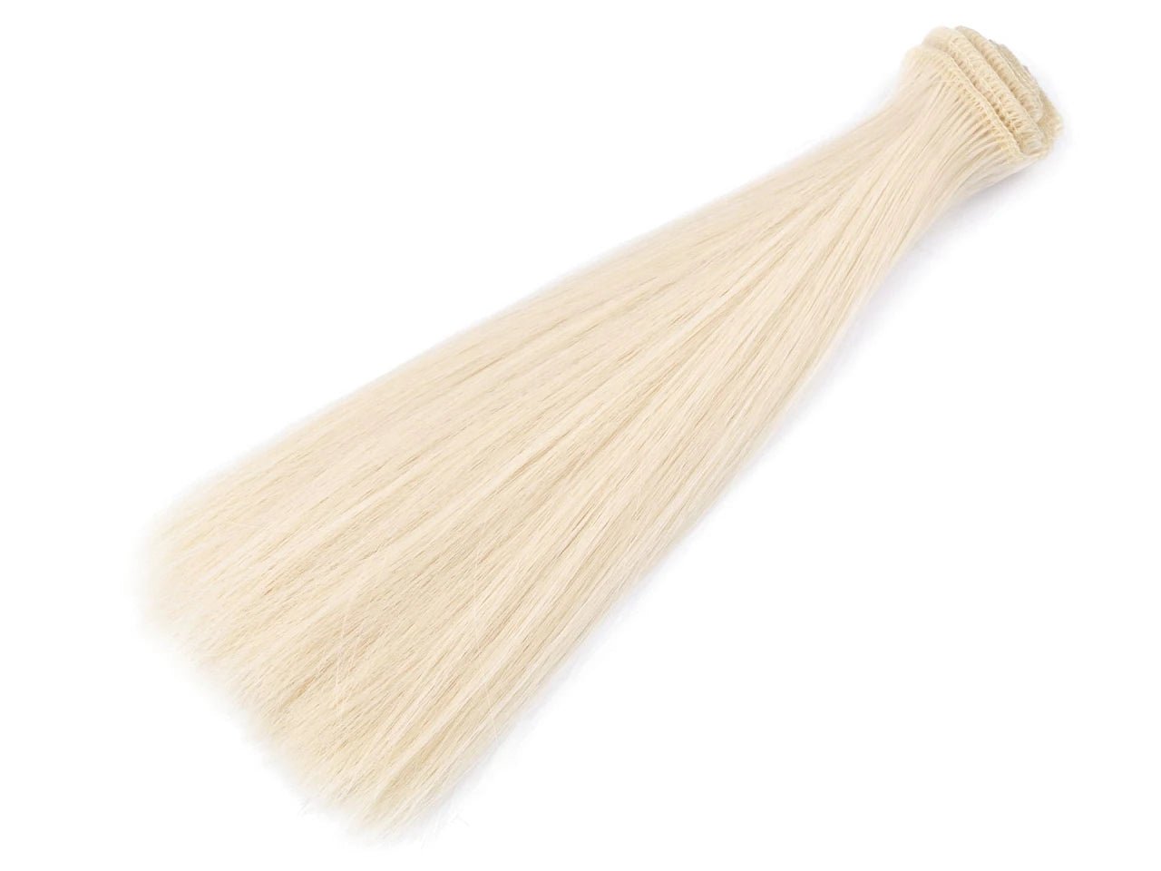 Cheveux de poupée 20 cm - blond platine
