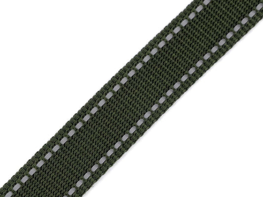 alt
Image of Lenta bags, 25 mm straps - green with reflective lines – available at Charlotte fabrics