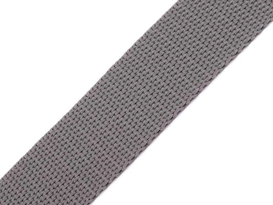 Ruban pour sacs et sangles, 30 mm, gris