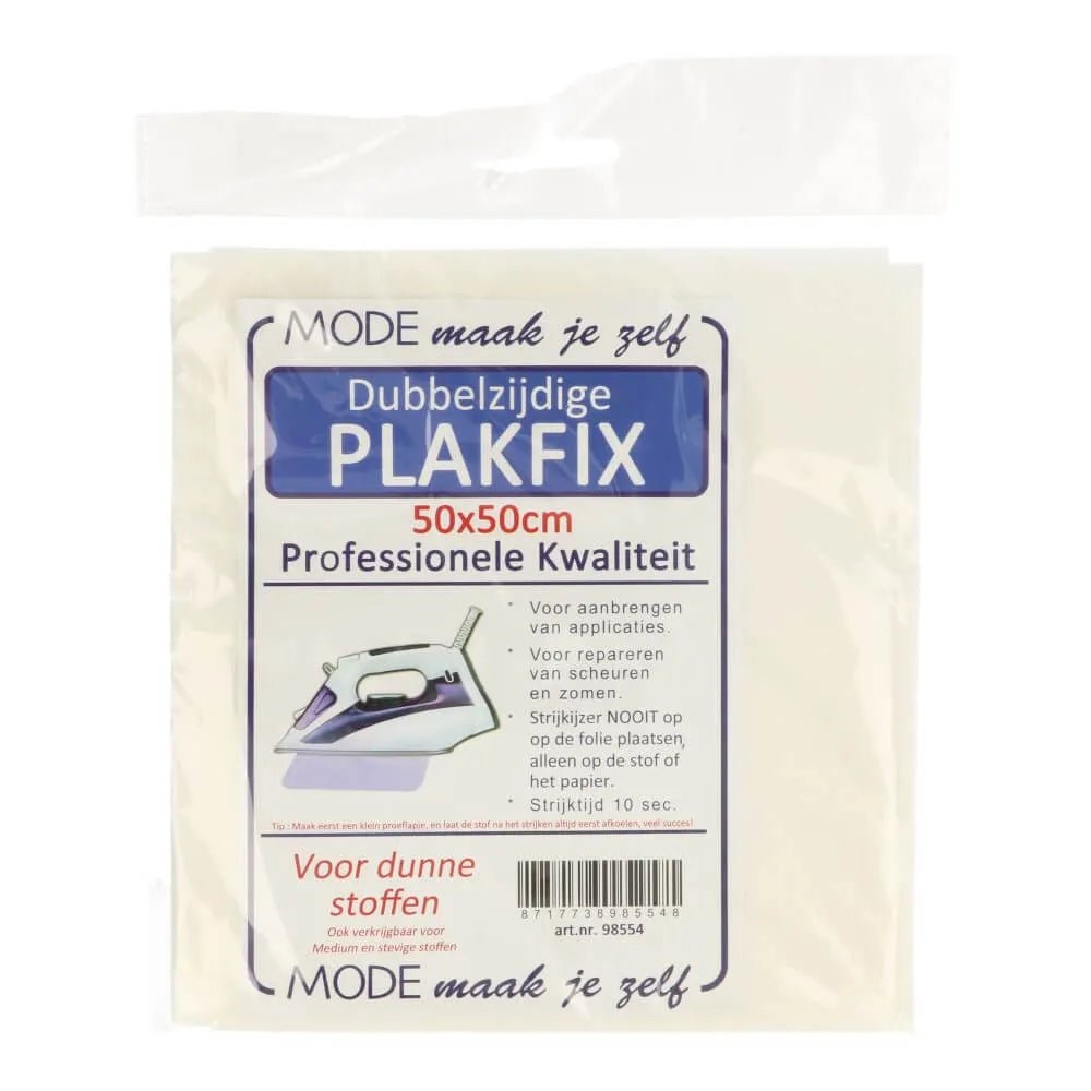 Entoilage thermocollant double face (non-tissé), pour tissus fins (pack 50x50 cm)