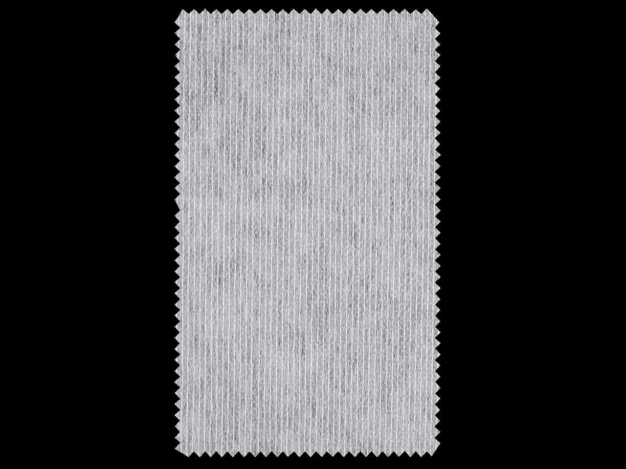 Entoilage thermocollant unilatéral (vlieseline) avec fil - blanc 38 g/m²