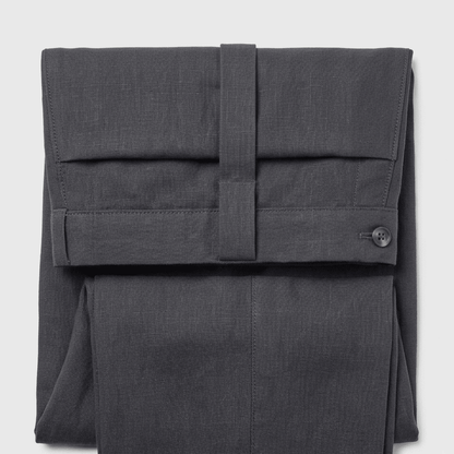 Attēls ar Lina audums–grafīta 235 g/m² – pieejams Šarlotes audumi