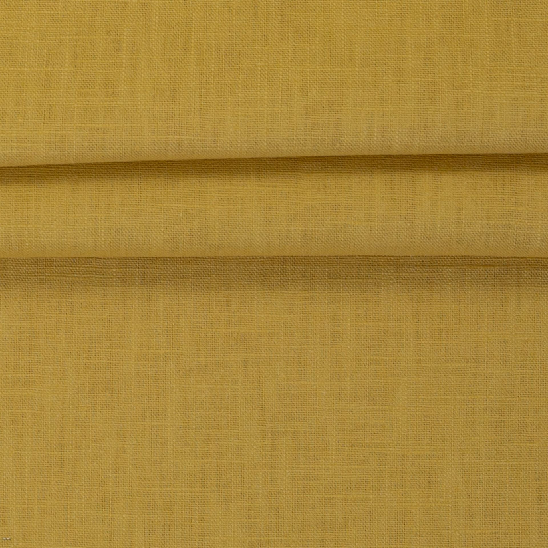 Image de tissu en lin – moutarde 235 g/m² – disponible chez Šarlotes audumi