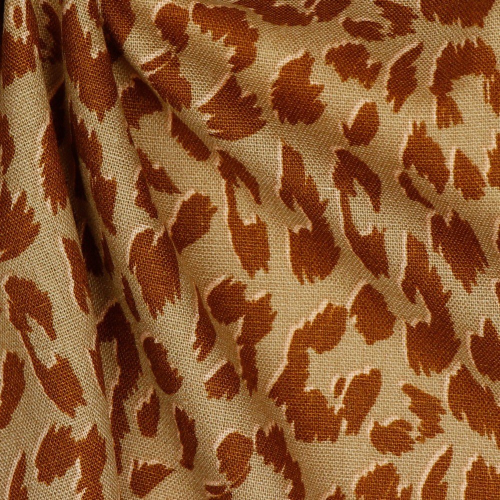 Lin et viscose - motif animal 180 g/m²