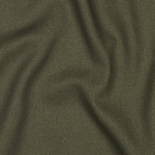 Image of linen with viscose in olive tone 185 g/m² – available at Šarlotes audumi