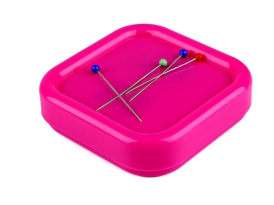 Image of magnetic pin cushion holder – available at Charlotte Fabrics