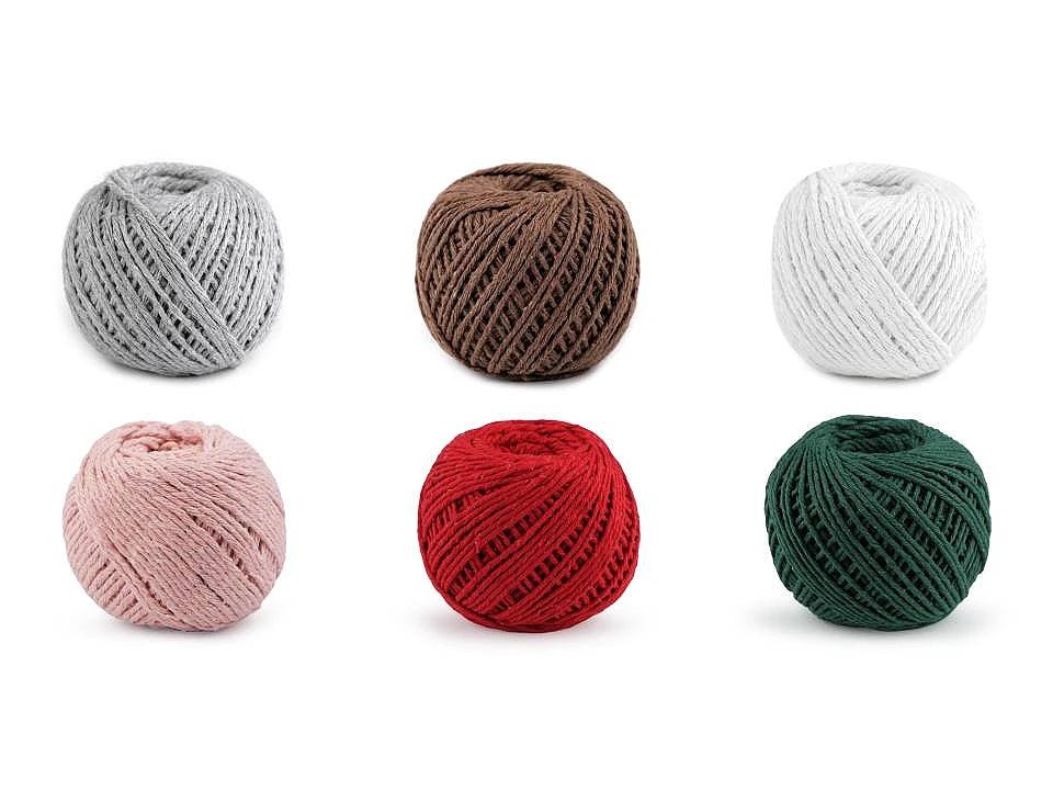 alt
Image with macramé cotton cord Ø2 50 m| in various shades – available at Šarlotes audumi