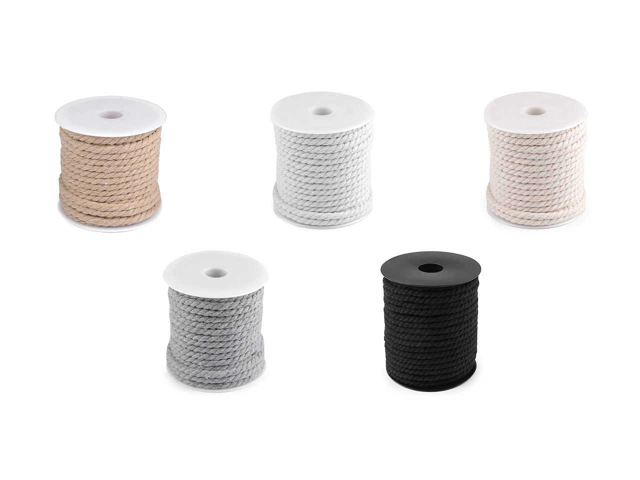 Image de corde en coton macramé Macrame Ø5 15 m|de différentes teintes – disponible chez Šarlotes audumi