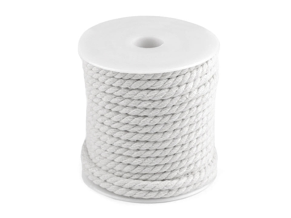 Image avec corde en coton Makramē Macrame Ø5 15 m|en différentes teintes – disponible chez Šarlotes audumi