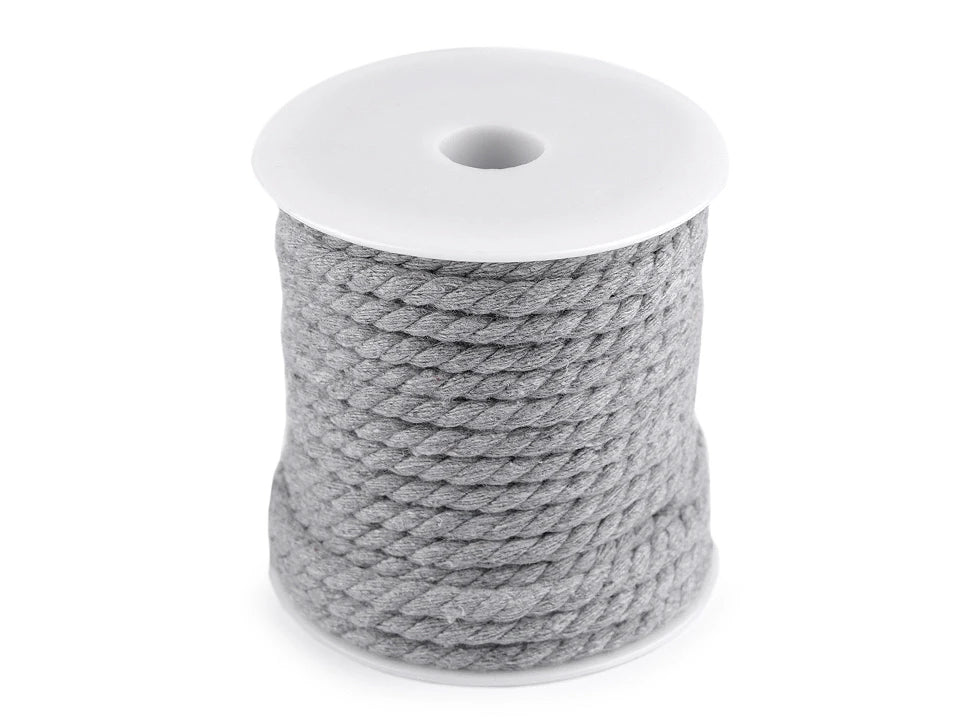 Image de corde en coton Macramé Macrame Ø5 15 m, en différentes teintes – disponible chez Šarlotes audumi