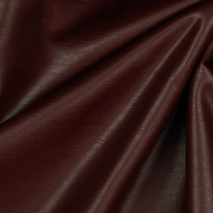 Faux leather with elastane - burgundy 260 g/m²