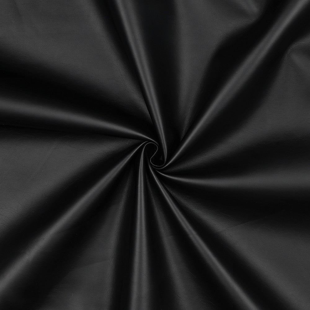 Faux leather - black matte 320 g/m²