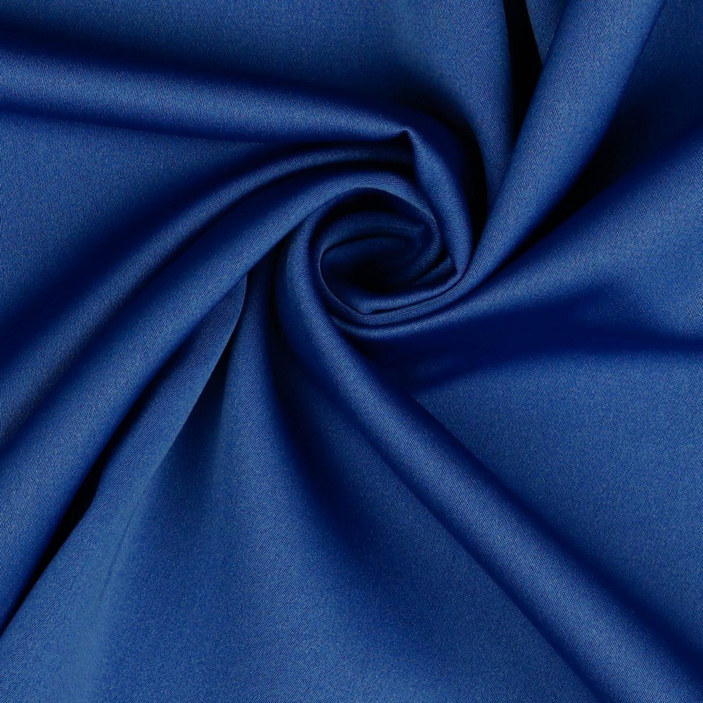 Tissu en soie artificielle bleu bleuet 140 g/m²