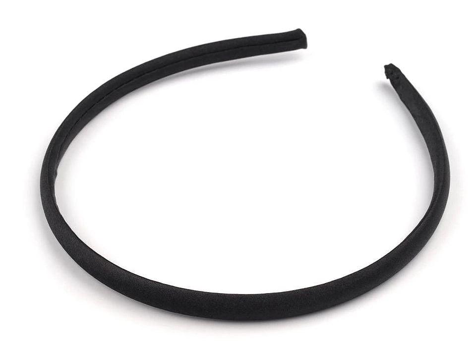 Image of satin headband base – available from Charlotte Fabrics
