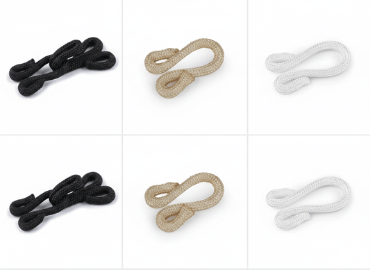 Attēls ar Metāla āķis ar cilpu pārklāts 20 mm 5 pāri|dažādu toņu – pieejams Šarlotes audumi