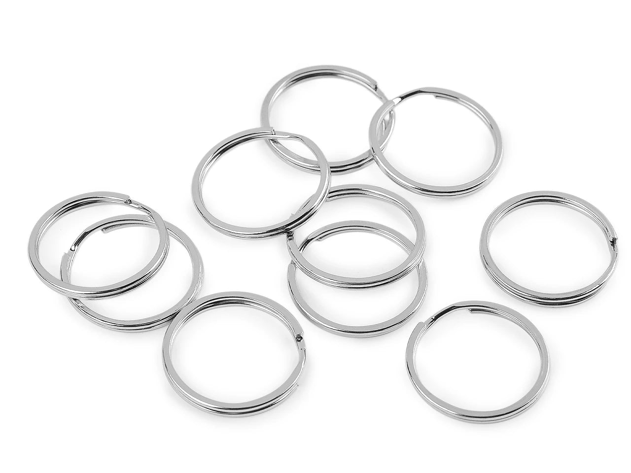 Anneau porte-clés en métal |Ø25 mm| 10 pcs.
