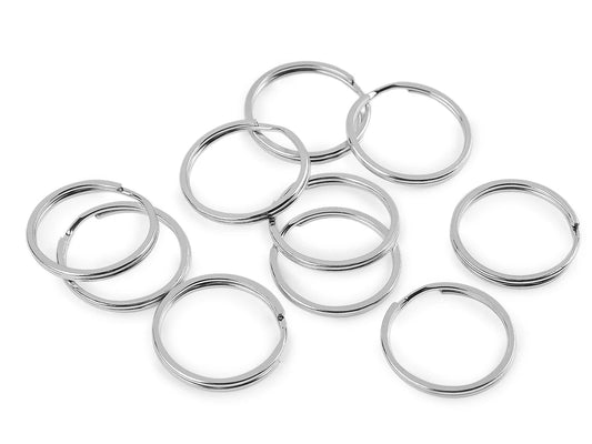 Anneau porte-clés en métal |Ø25 mm| 10 pcs.