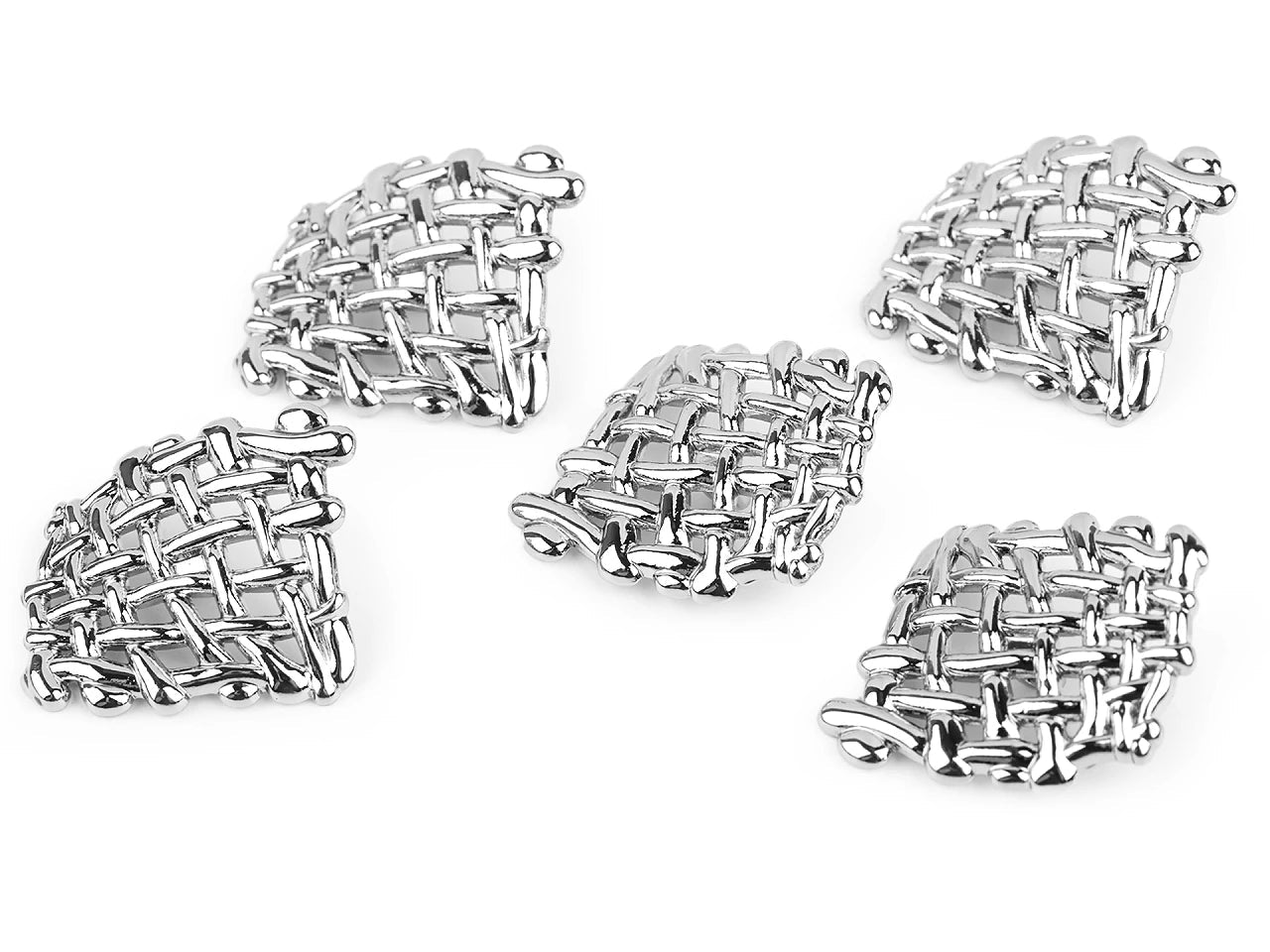 Boutons décoratifs en métal à pied, 30 mm – disponible chez Šarlotes audumi