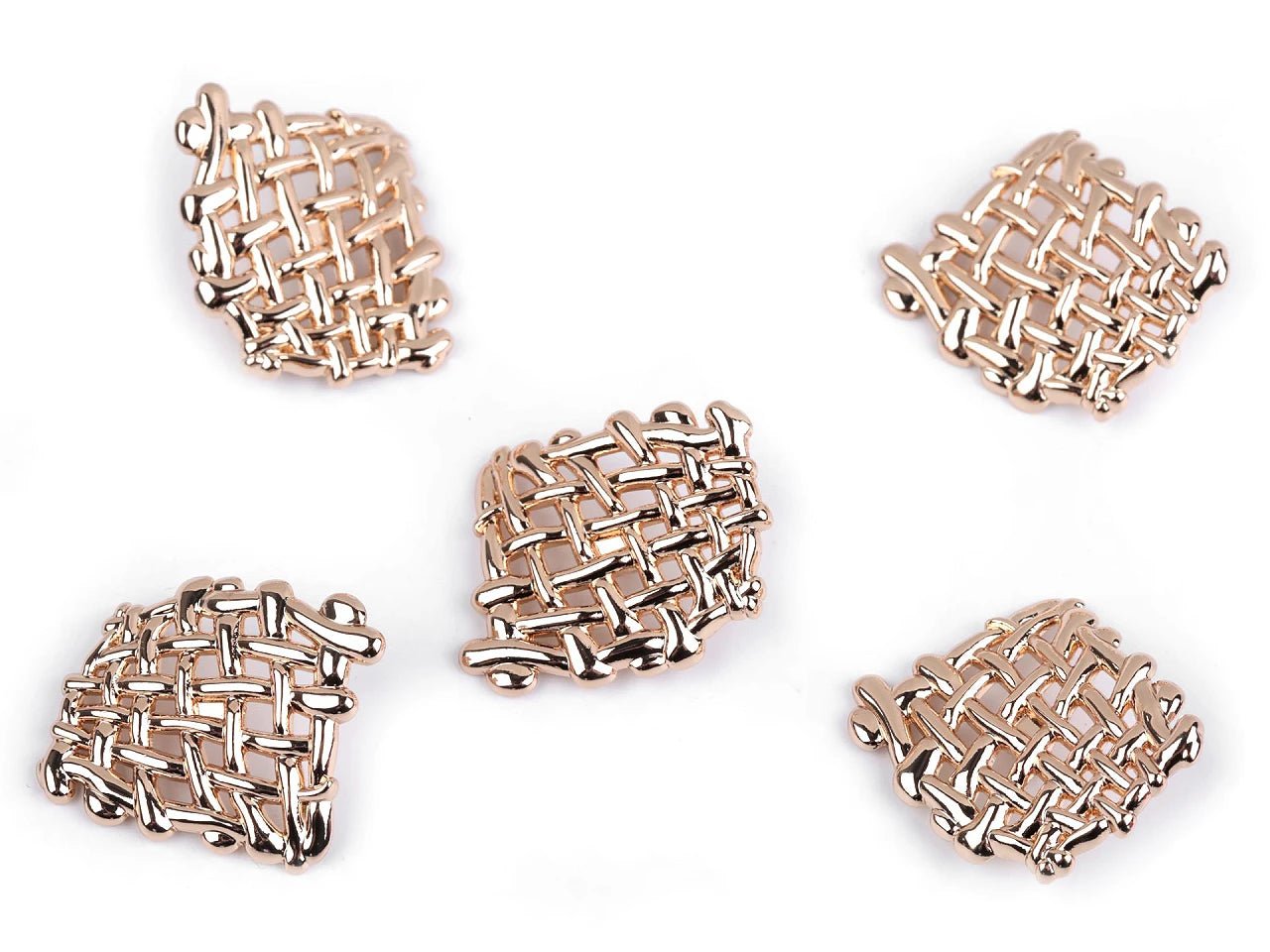 Image de boutons décoratifs en métal à queue, 30 mm – disponibles chez Šarlotes audumi