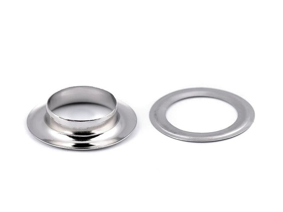 Image with Metal rings, Luversi inner Ø12 mm / outer Ø21 mm |10 pcs | assorted shades – available at Charlotte Fabrics
