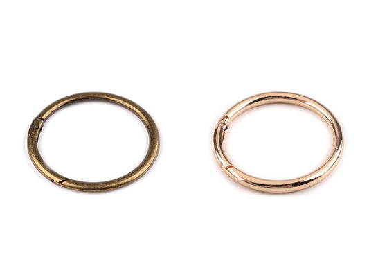 Metal carabiner, key ring | Ø50 mm| assorted colors