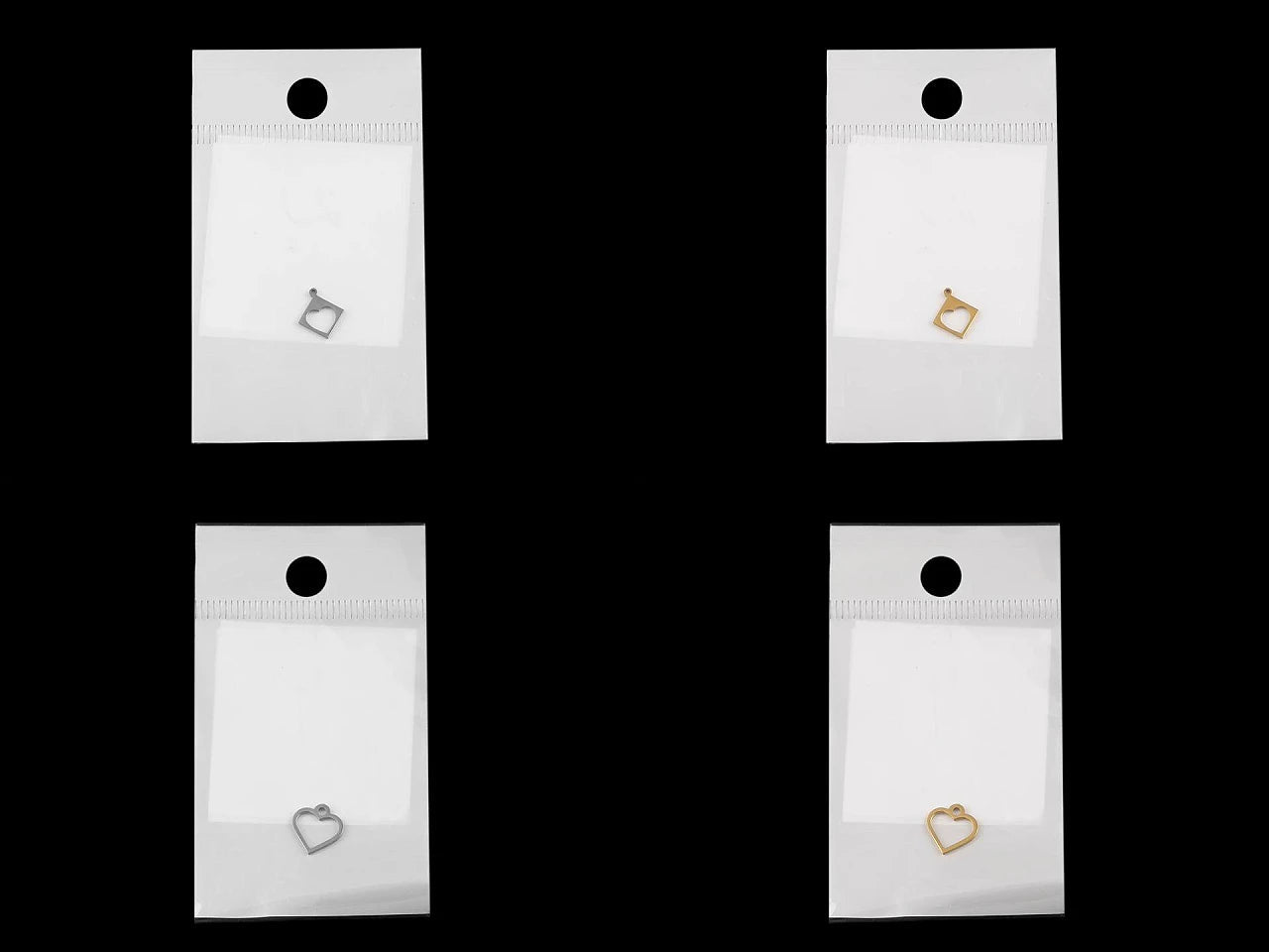 Image avec pendentif en métal – cœur | en plusieurs tons – disponible chez Šarlotes audumi