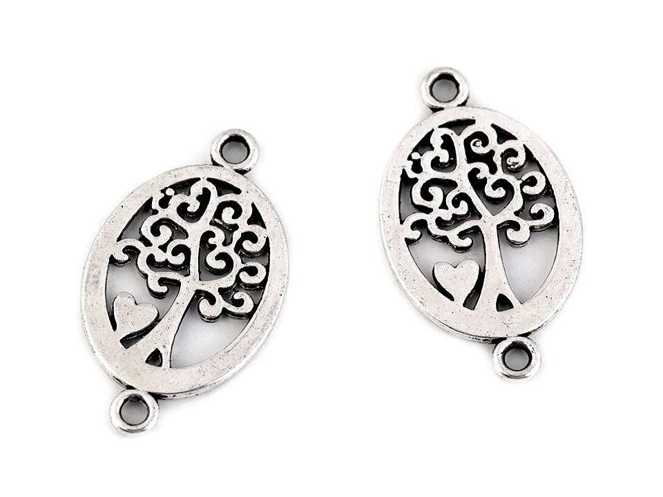 Image avec pendentif en métal – Papillon, Mandala, Cœur, Arbre de vie – disponible chez Šarlotes audumi
