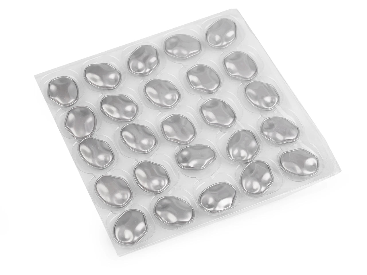 Image of a metal shank button, 29 mm (irregular shape) – available at Charlotte's Fabrics