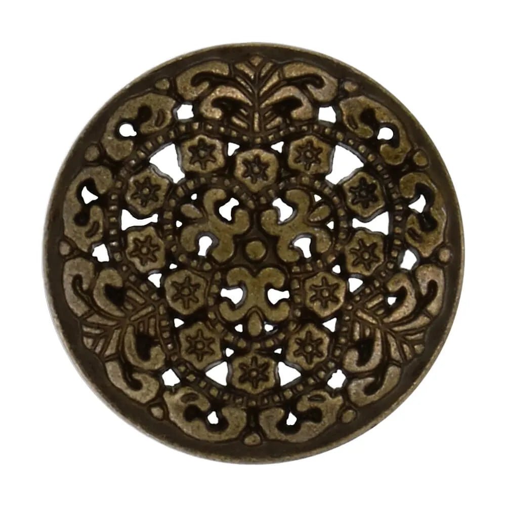 Metal buttons on a shank 17.4 mm - antique
