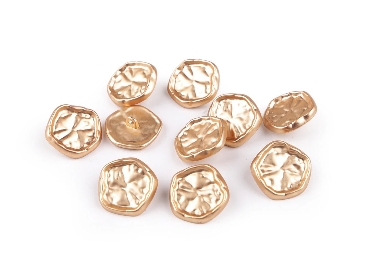Metallknöpfe mit Schaft 24 mm - goldfarben mit Relief