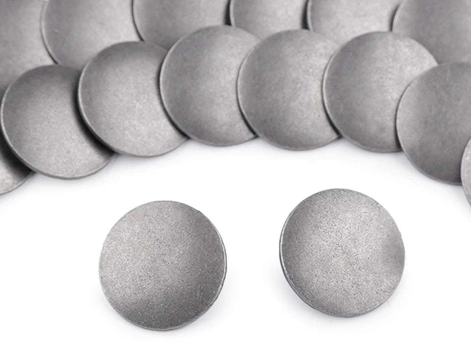 Boutons métalliques à queue 25 mm - métal