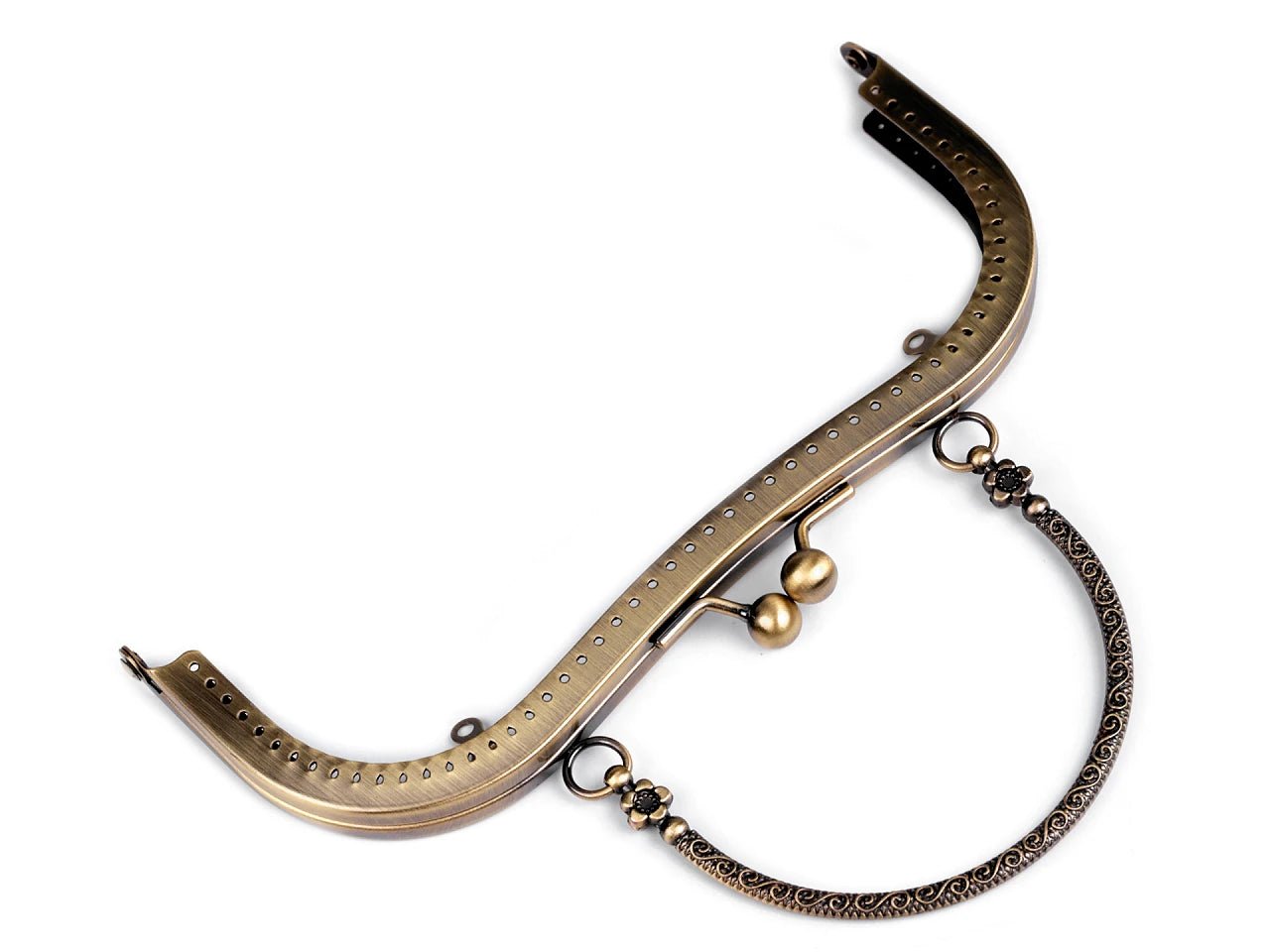Cadre de sac en métal à coudre avec poignée 5 × 8 cm | différentes teintes – disponible chez Šarlotes audumi