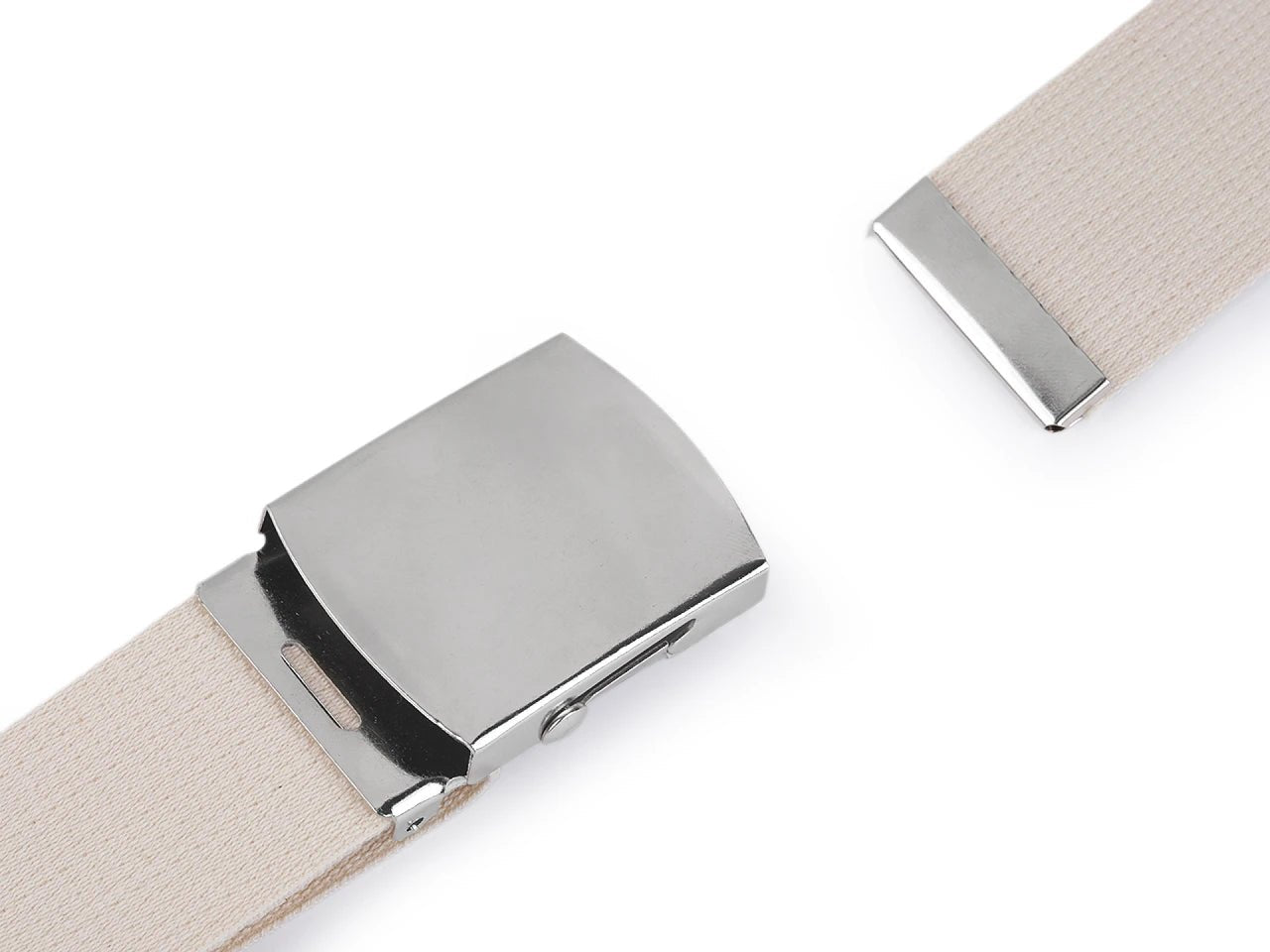 Image avec boucle de ceinture en métal 40 mm - argentée – disponible chez Šarlotes audumi
