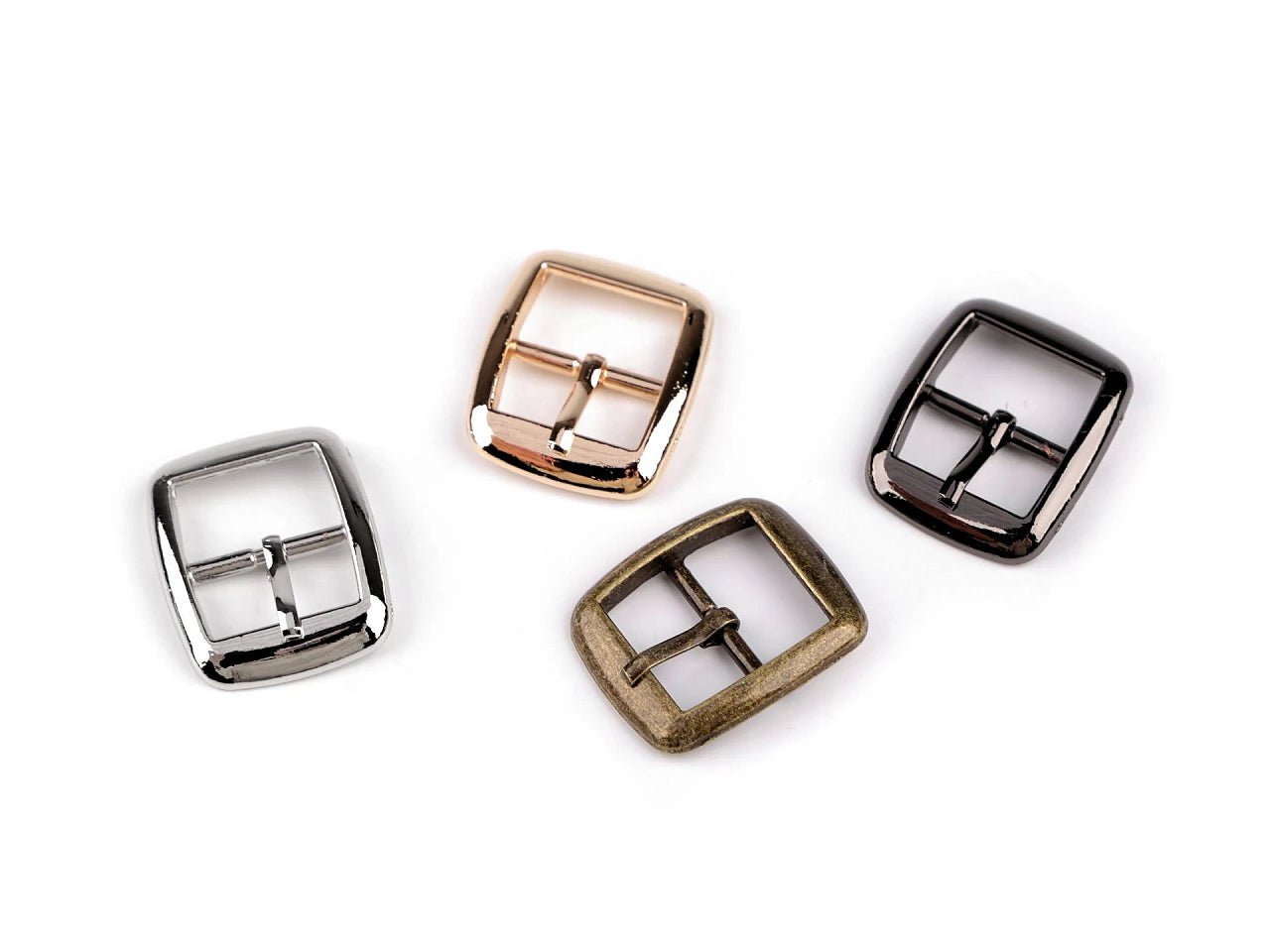 Image of a metal buckle for a belt or bag 20 mm|various shades – available at Šarlotes audumi