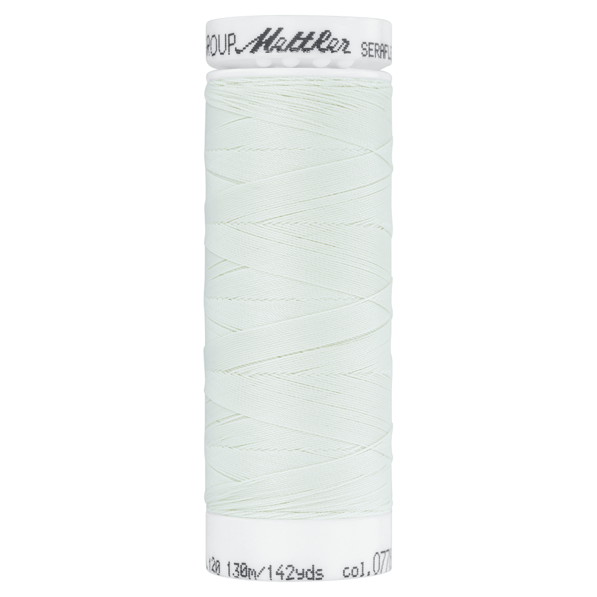 Kuva joustavasta Mettler SERAFLEX® -ompelulangasta, 130 m – saatavilla verkossa Šarlotes audumi
