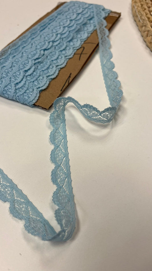 Lace, 1.4 cm, light blue — available online at Charlotte's Fabrics