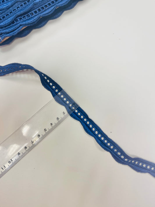Lace 1.5 cm dark blue – available online at Charlotte Fabrics