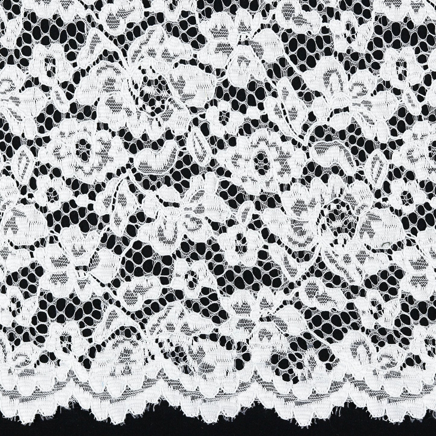 Tissu dentelle blanc 130 g/m²