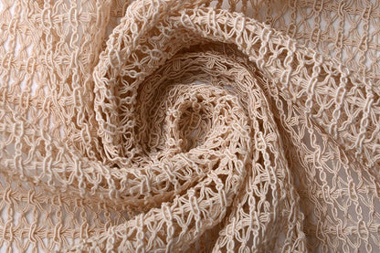 Tissu en dentelle - beige 345 g/m²