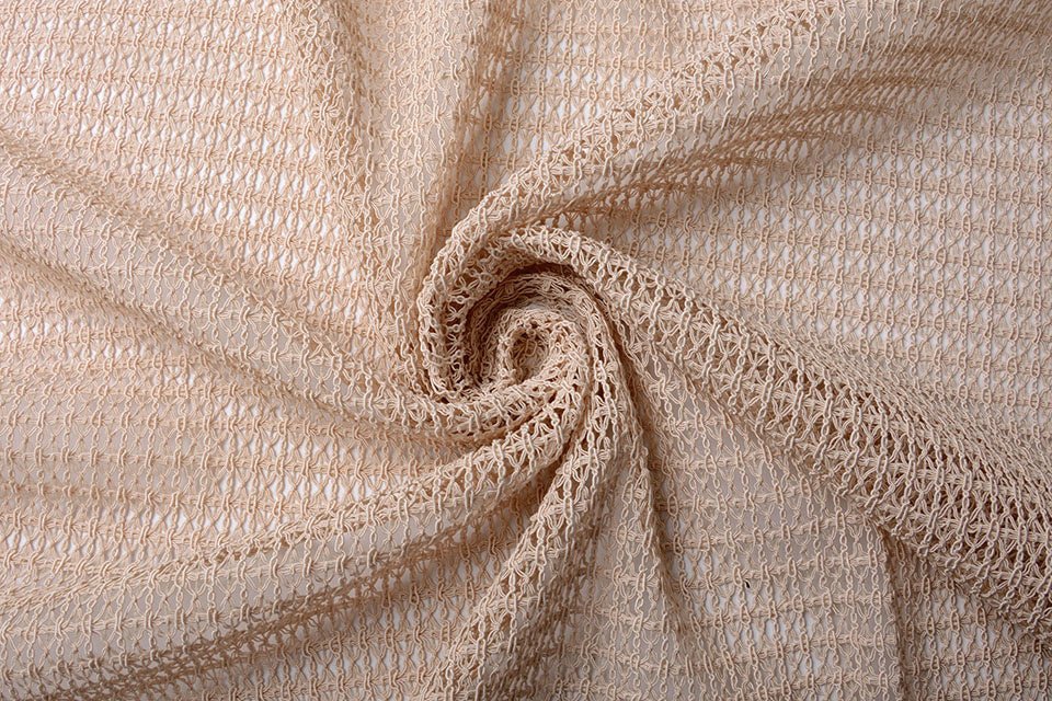 Tissu en dentelle - beige 345 g/m²