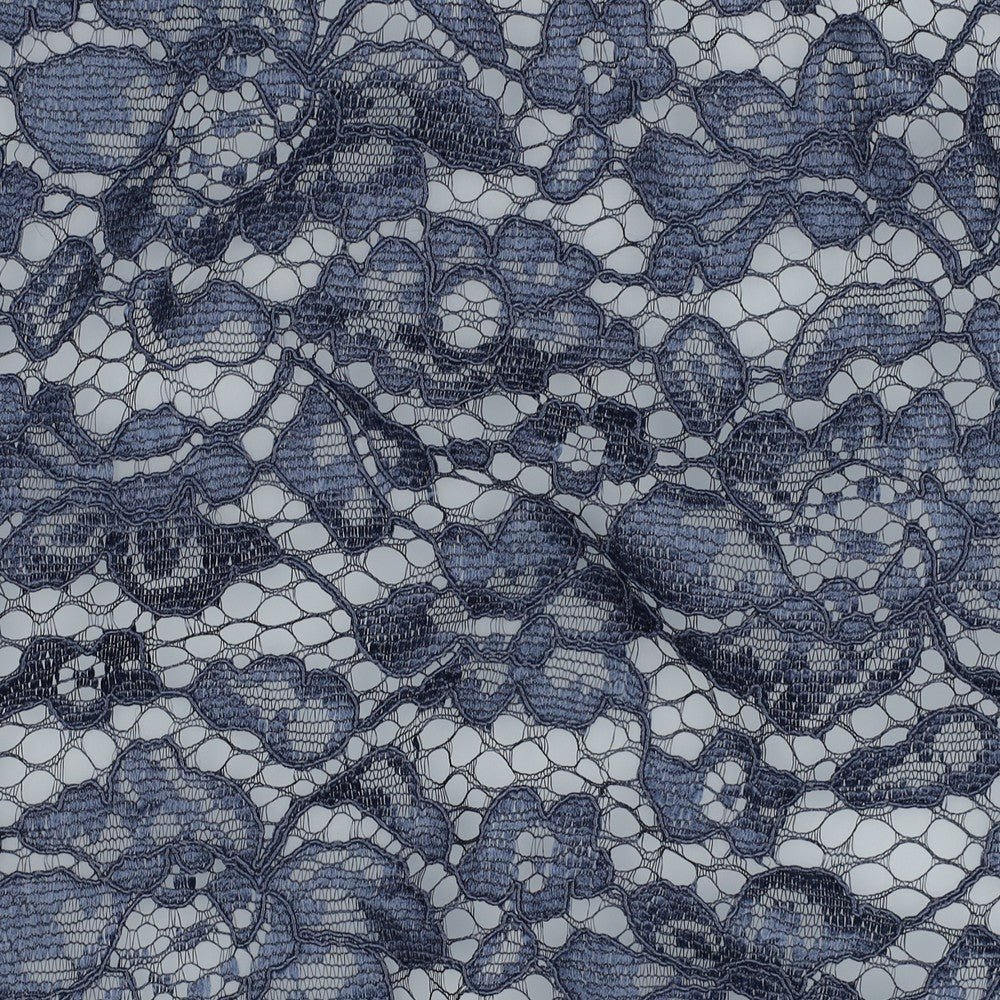 Image de tissu en dentelle - bleu jean 130 g/m² – disponible chez Šarlotes audumi