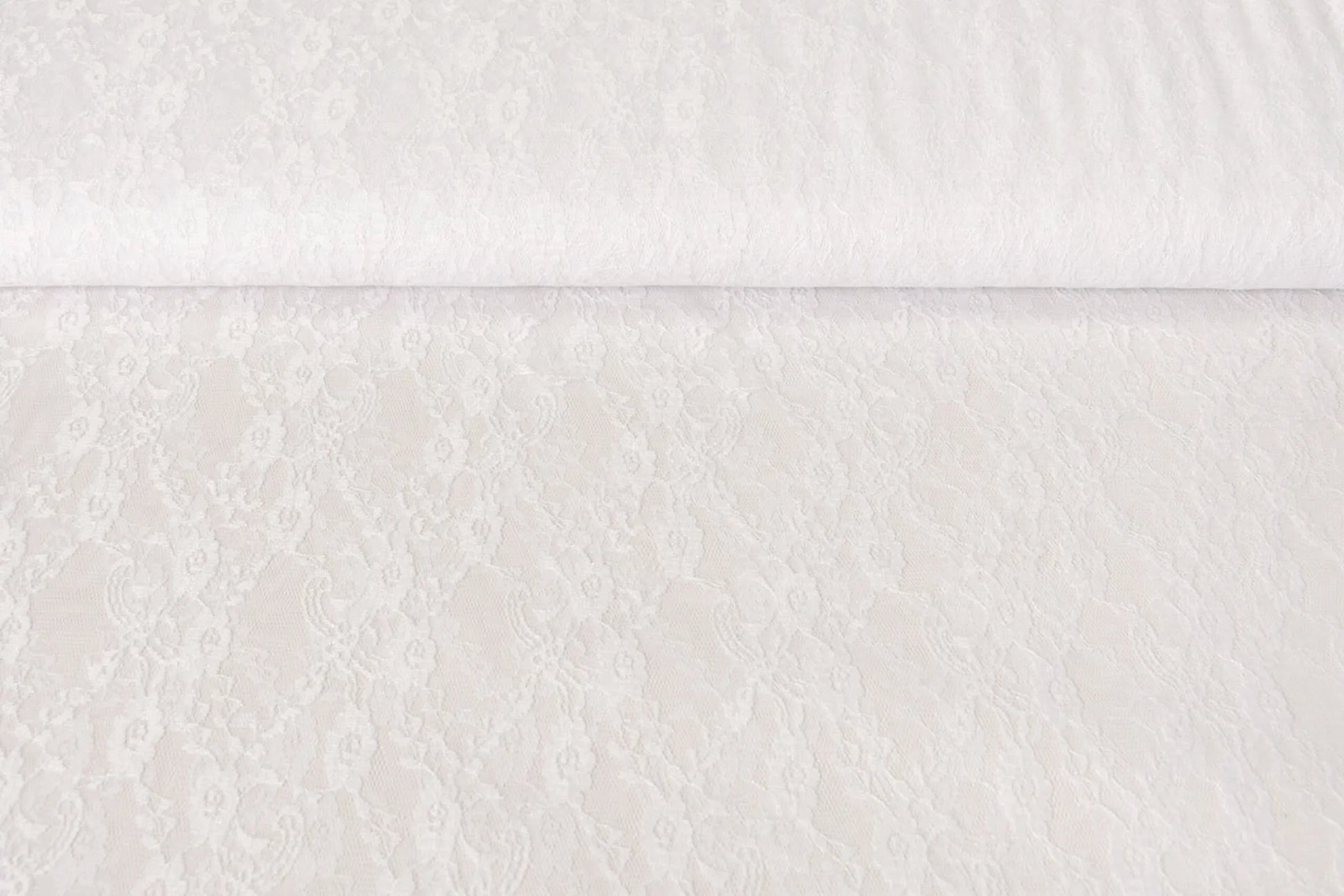 Tissu dentelle fin - blanc 50 g/m²