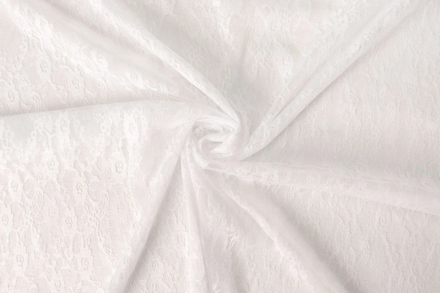 Tissu en dentelle fin - blanc 50 g/m²