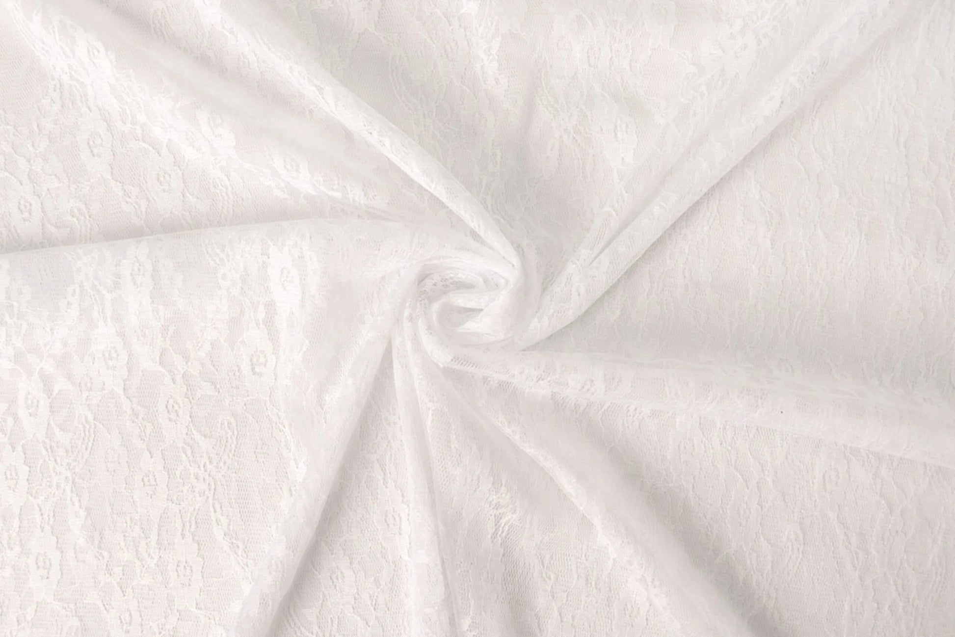 Tissu en dentelle fin - blanc 50 g/m²