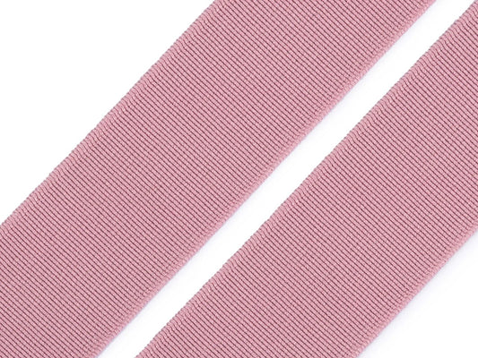 Image avec caoutchouc souple 25 mm | Caoutchouc élastique pour la couture de vêtements - rose poudré – disponible chez Šarlotes audumi