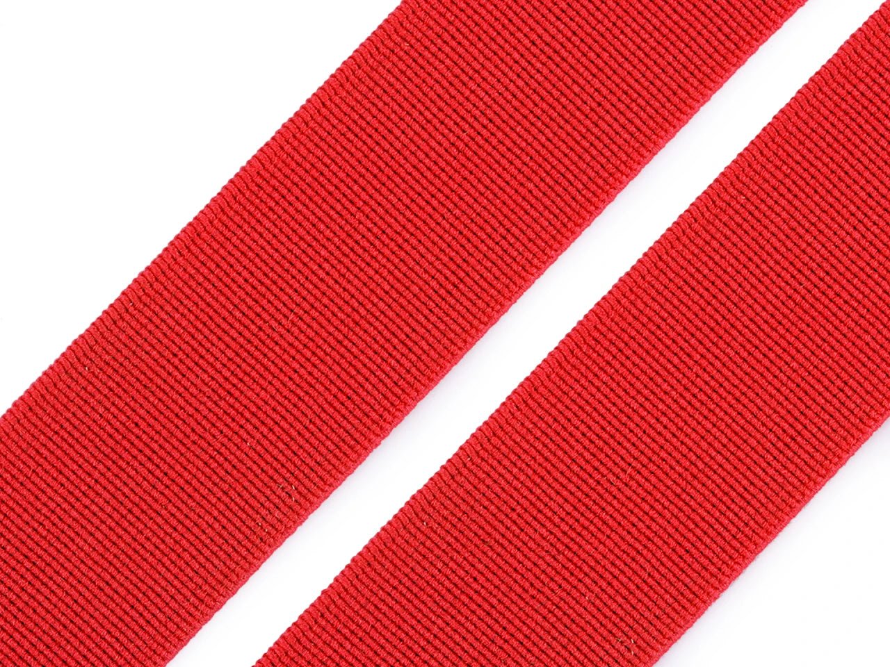 Image avec élastique souple 25 mm | élastique extensible pour couture de vêtements - rouge – disponible chez Šarlotes audumi