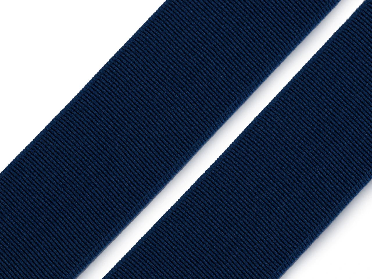 Image avec caoutchouc souple 25 mm | élastique pour vêtements - bleu foncé – disponible chez Šarlotes audumi